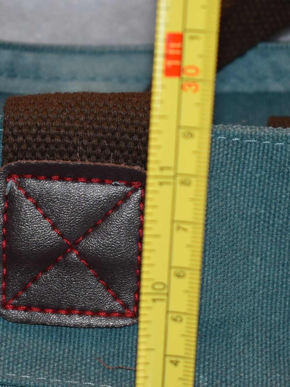 TOLFE Tough Life Teal Heavyweight Canvas Tote Messenger Bag - Picture 10 of 11